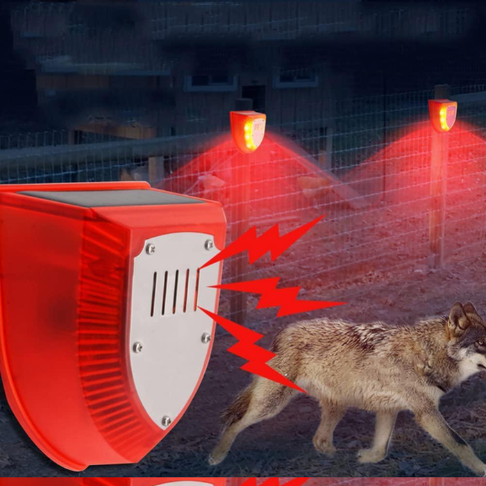 Solar Animal Repeller Motion Induction Detector Security Alarm