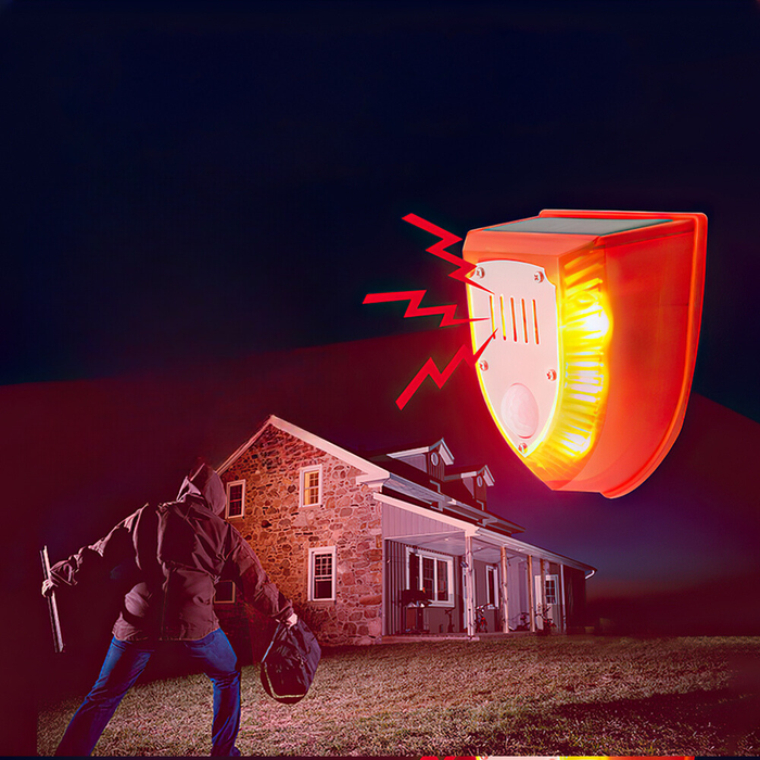 Solar Animal Repeller Motion Induction Detector Security Alarm