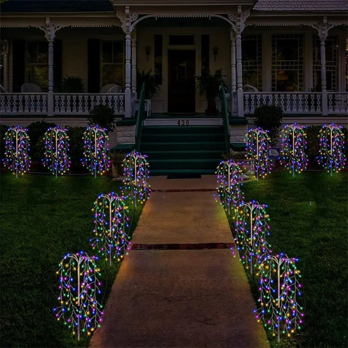 Solar LED String Light Outdoor Solar Artificial Tree Lights Waterproof