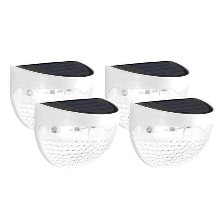 4 Pcs Waterproof Solar LED Wall Light for Garden and Outdoor- Solar Powered