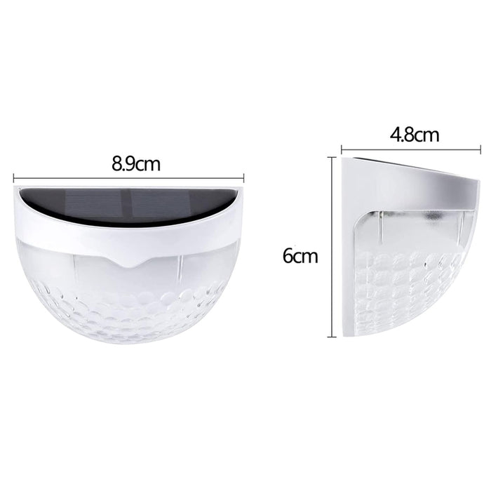 4 Pcs Waterproof Solar LED Wall Light for Garden and Outdoor- Solar Powered