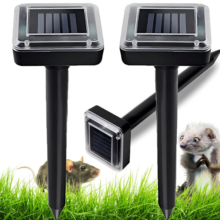 Solar Powered Ultra Sonic Multi-Pulse Garden Snake Repellant