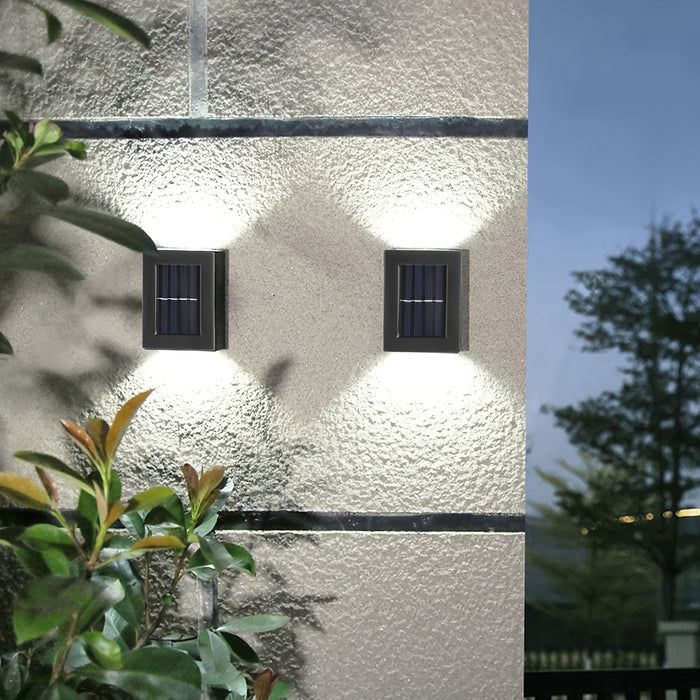 Solar Powered Up and Down Spot Lights Outdoor Wall Light