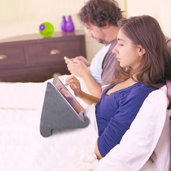Sponge Pillow Tablet and Phone Support Bed Rest Cushion Tablette Reading Holder