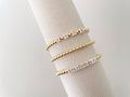 Square Letter Bead Gold Name Bracelet
