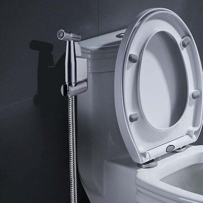 Stainless Steel Handheld Douche Bidet Toilet Sprayer Bathroom Accessory