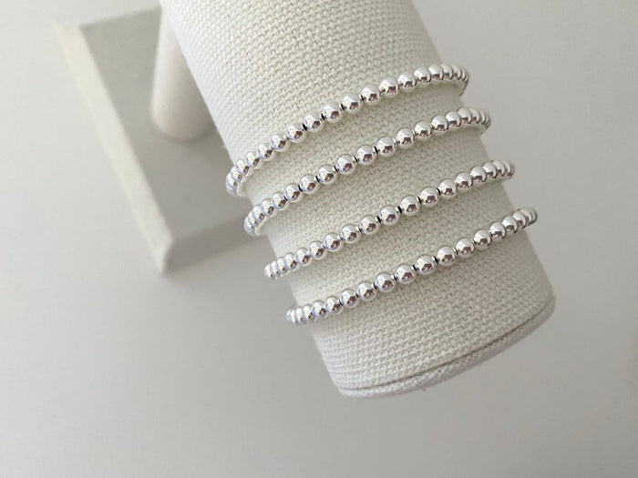 Sterling Silver Plated Stacking Bracelets