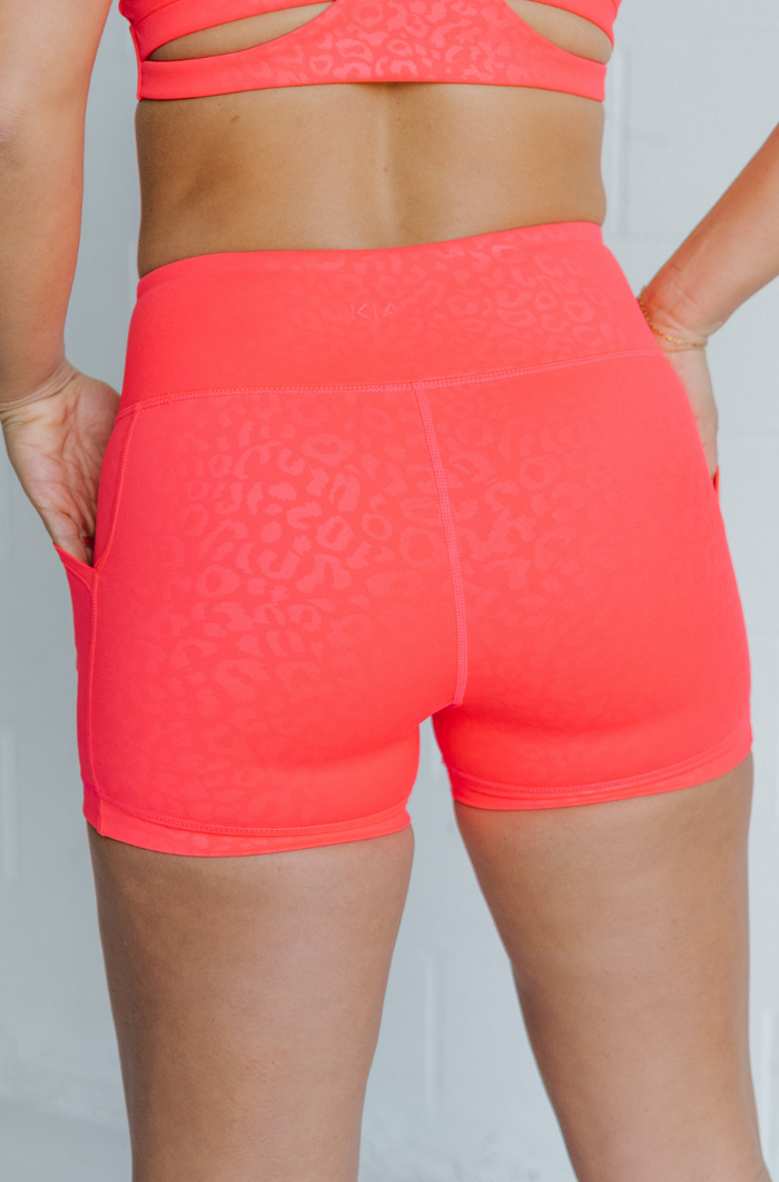 Strawberry Stealth Leopard Shorts