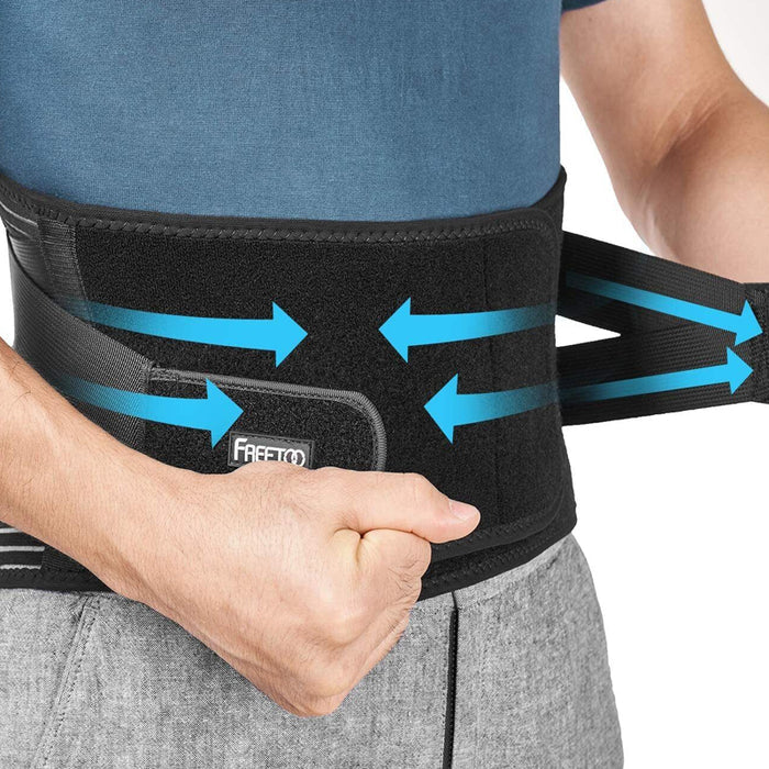 Breathable and Stretchable Pain Relief Lower Back Posture Support Braces