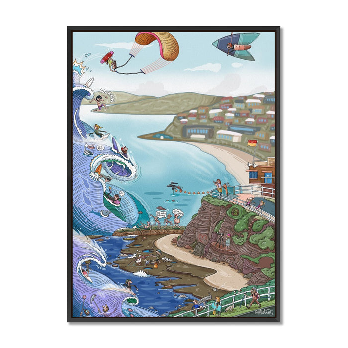 Canvas / A1 (594 x 841mm) Most Popular size / Black