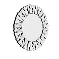 Stunning 32-Inch Silver Round Wall Mirror
