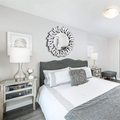 Stunning 32 Silver Round Wall Mirror