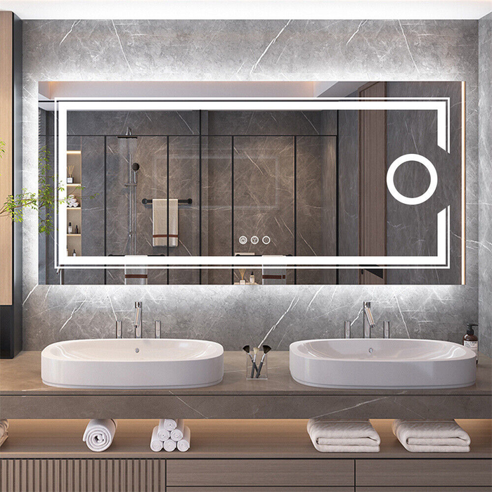Stylish LED Wall Mounted Magnifying Mirror