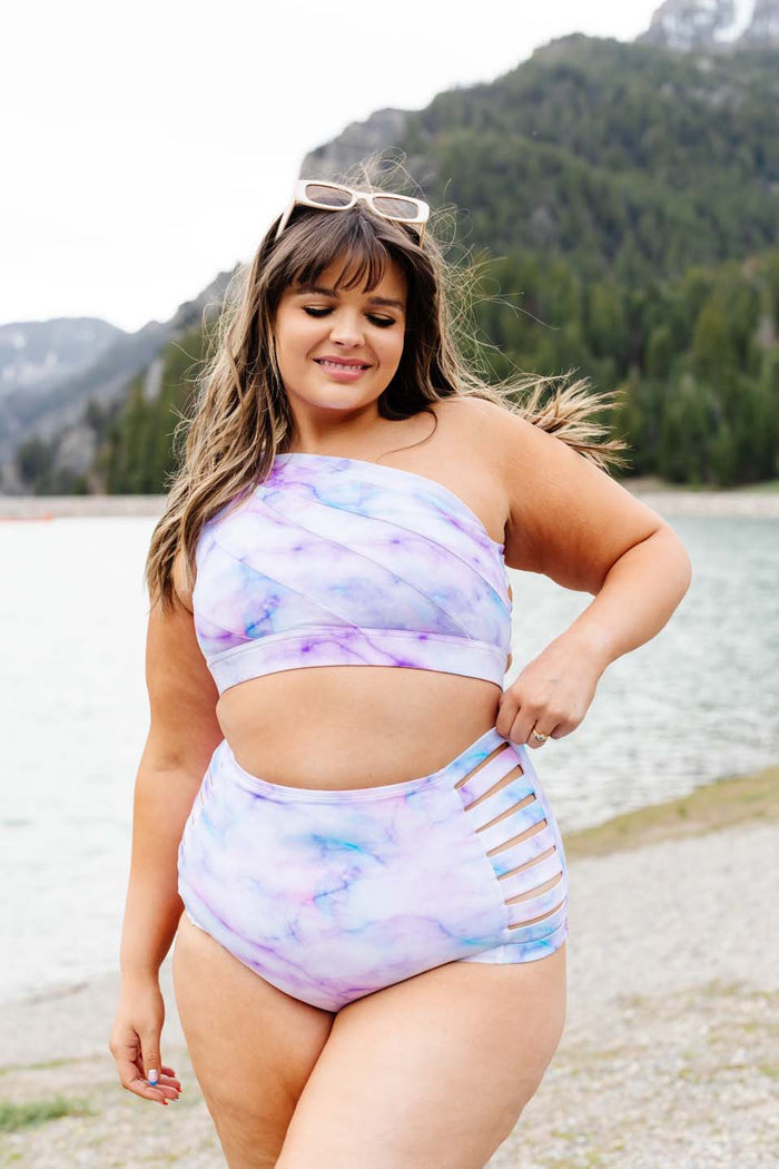 Sunburst Ultra-High Rise Bottoms - Swim in Watercolor