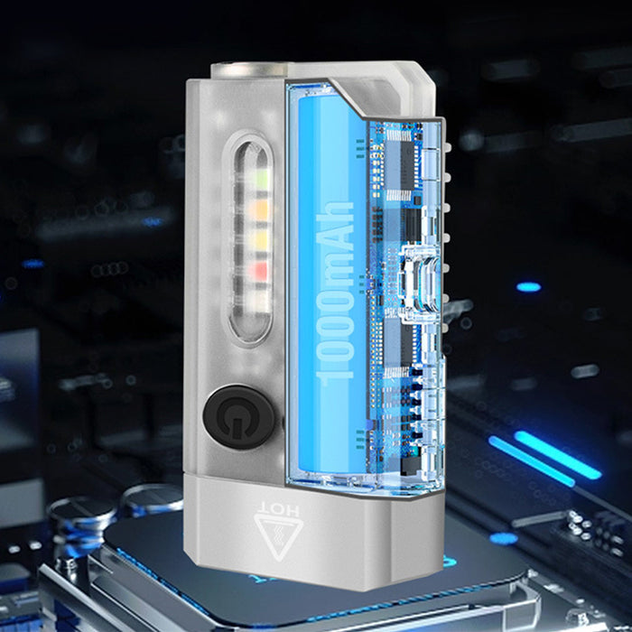 Super Bright EDC Keychain Flashlight USB -Rechargeable