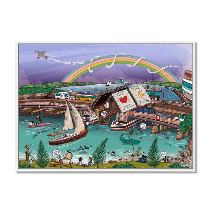Canvas Print / A1 (594 x 841mm) Most Popular Size / White