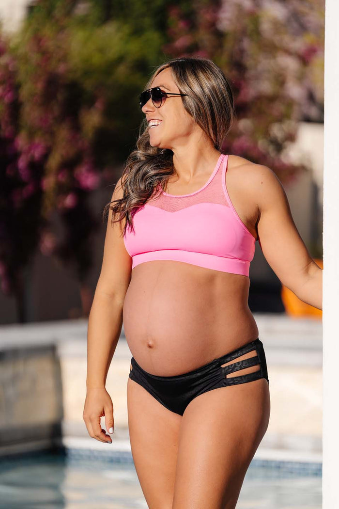 Sweetheart Bikini Top - Gym to Swim (Pink)