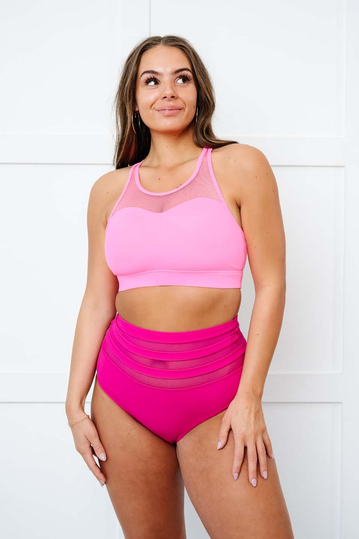 Sweetheart Bikini Top - Gym to Swim (Pink)