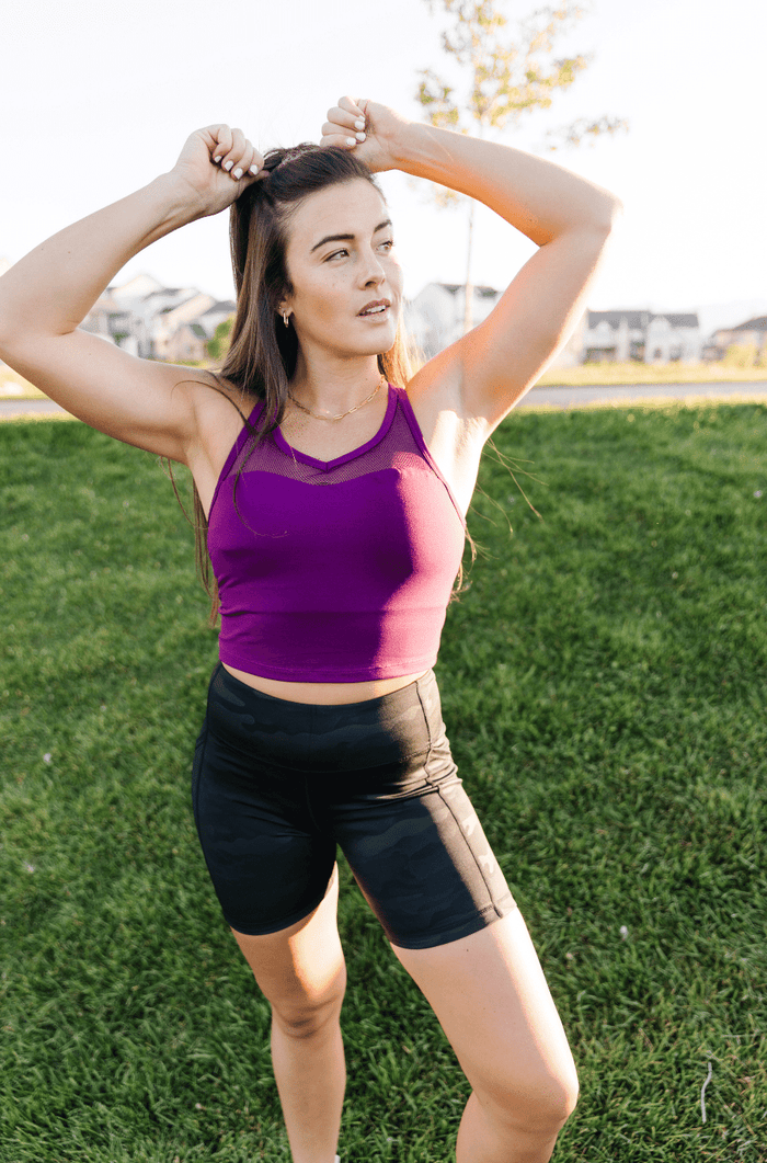 Sweetheart Crop Top in Neon Yellow