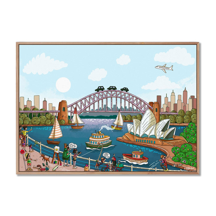 Canvas Print / A1 (594 x 841mm) Most Popular Size / Oak