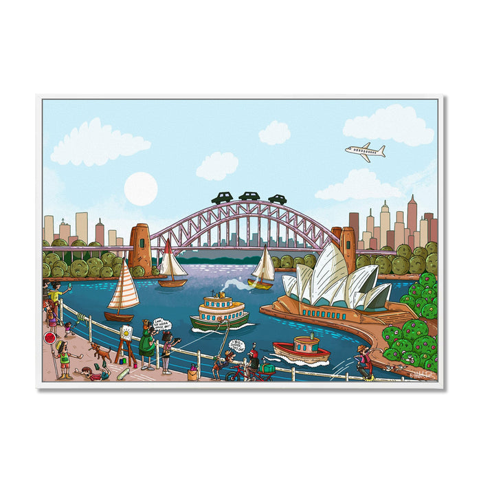 Canvas Print / A1 (594 x 841mm) Most Popular Size / White