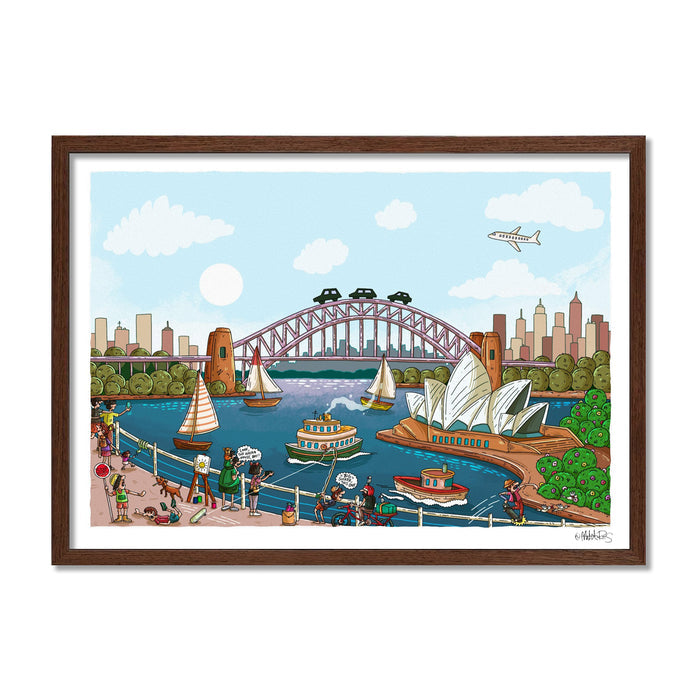 Fine Art Print / A1 (594 x 841mm) Most Popular Size / Walnut