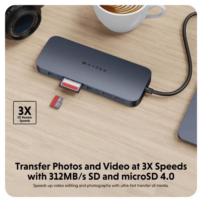 Targus HyperDrive 11 Port USB C Docking Station Midnight Blue with Dual 4K 60Hz Support and 140W Power Delivery