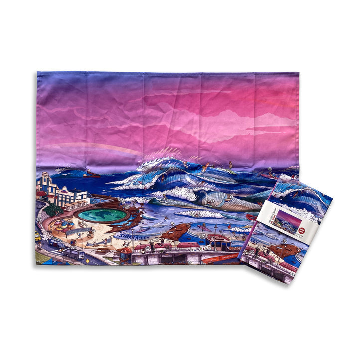 Tea Towel - Newcastle Beach