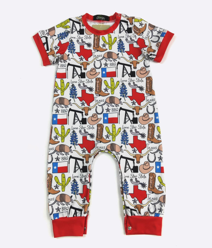 Texas SS Boy Romper