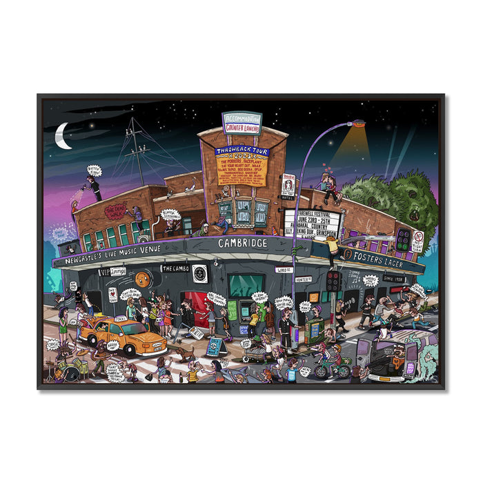 Canvas / A1 (594 x 841mm) Most Popular Size / Black