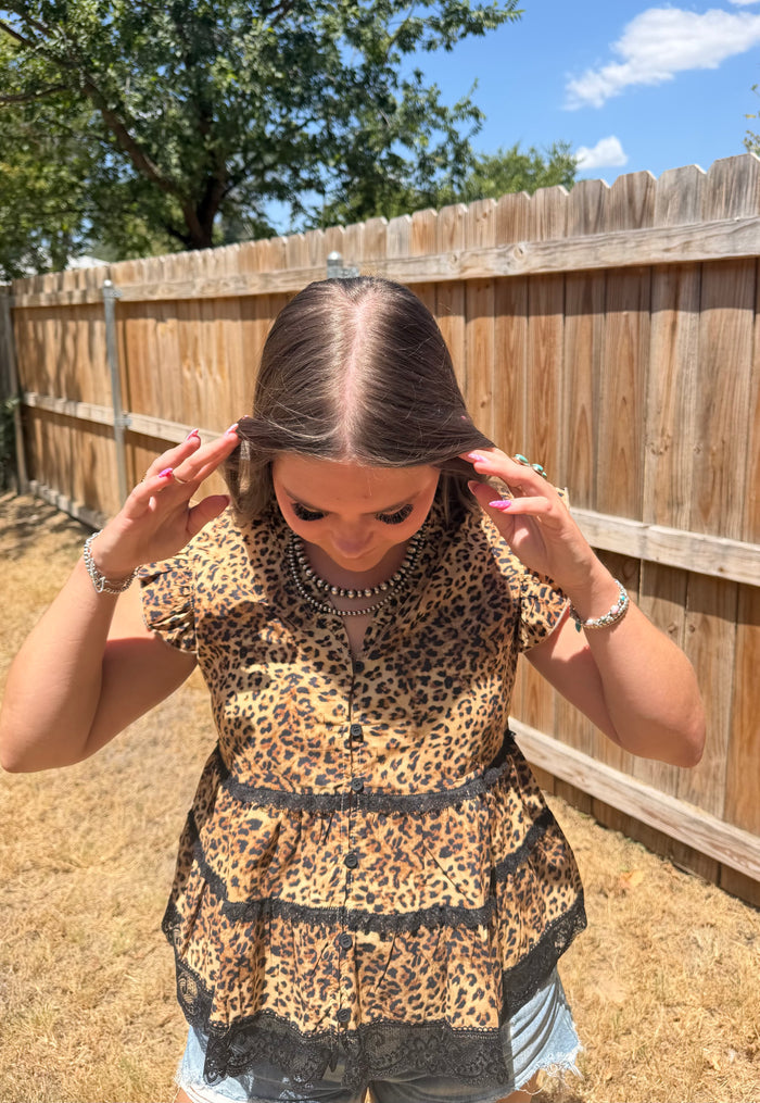 The Lace & Leopard Top