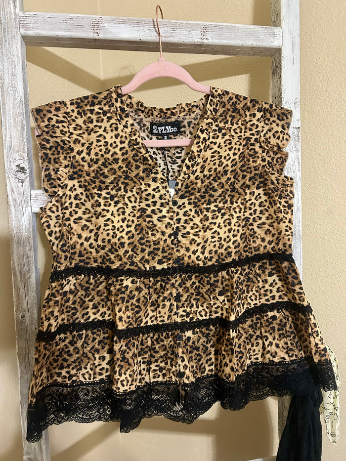 The Lace & Leopard Top