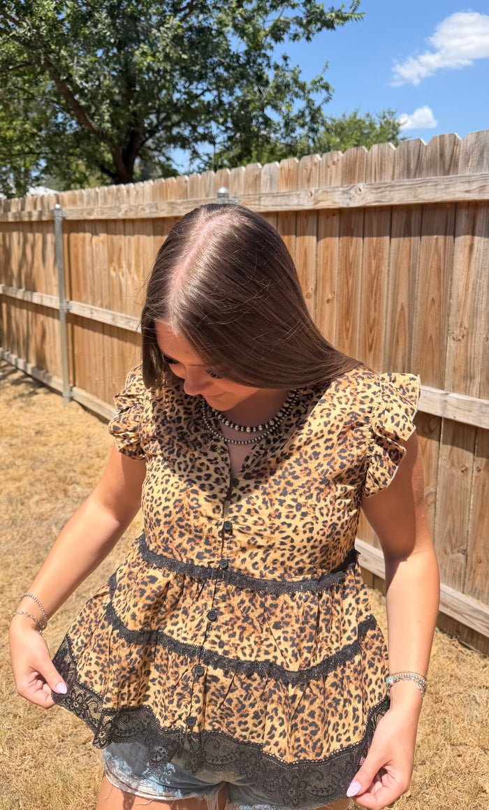 The Lace & Leopard Top