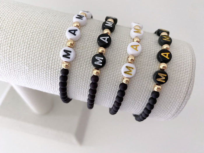 The Mama | Black Matte Bracelet