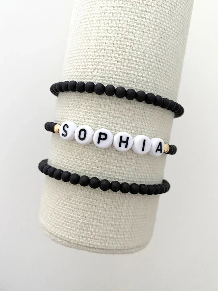 The Name Bracelet | Black Matte