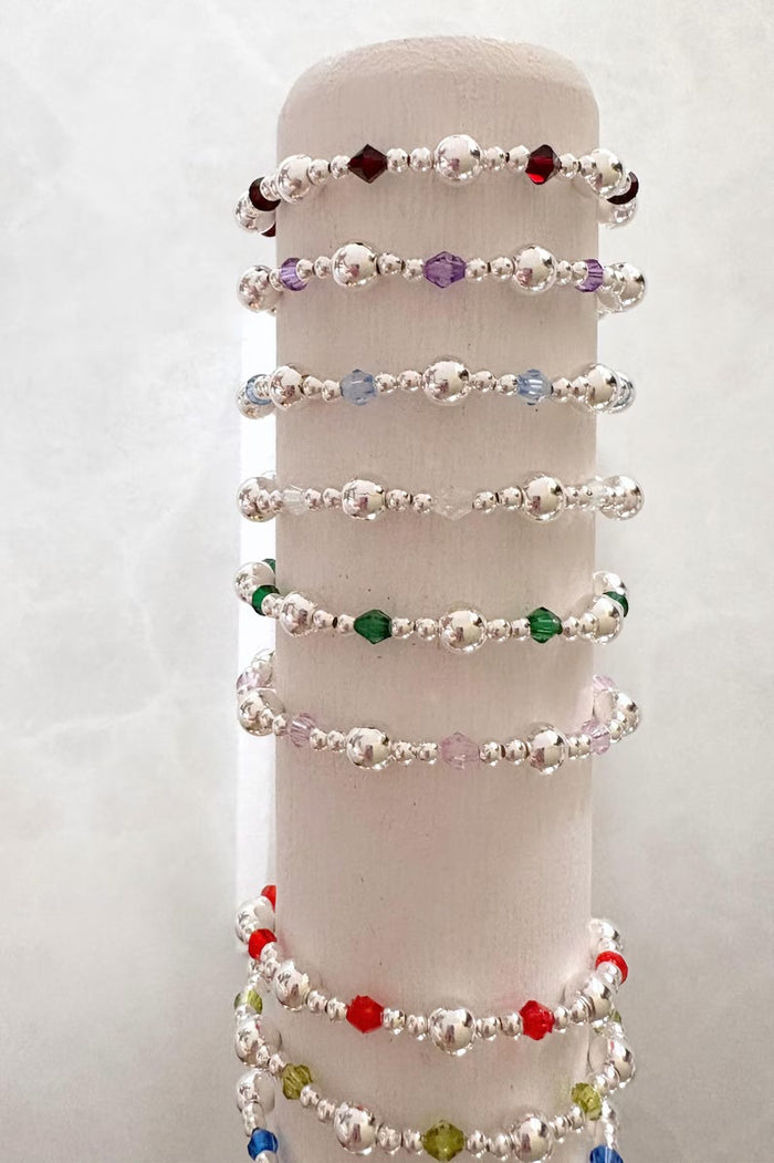 The Silver Crystal Birthstone Collection