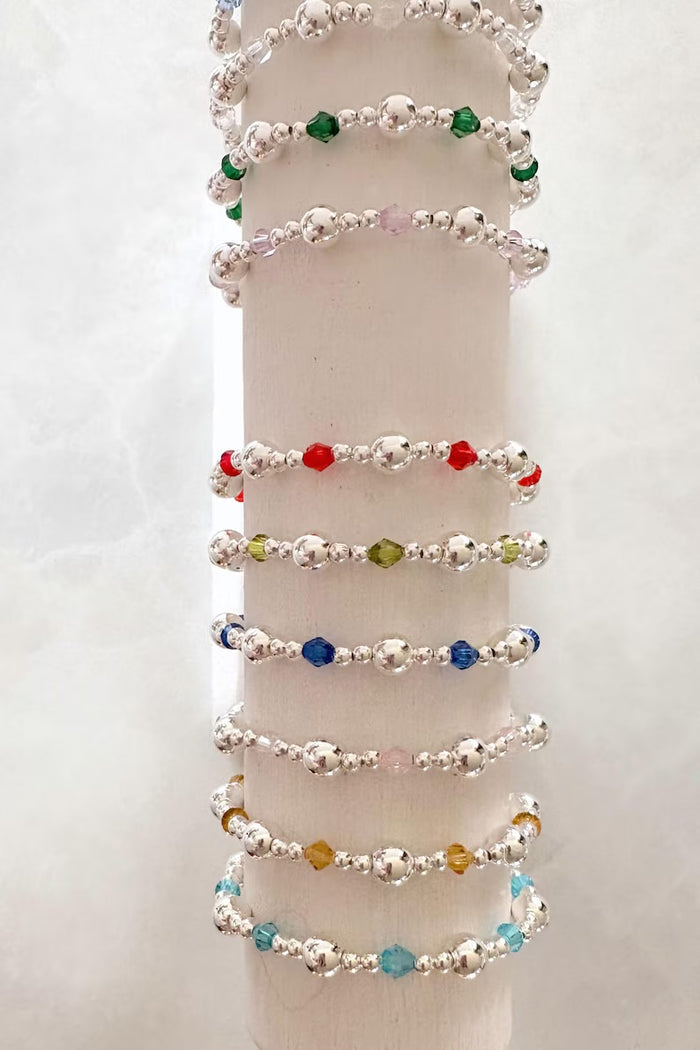 The Silver Crystal Birthstone Collection