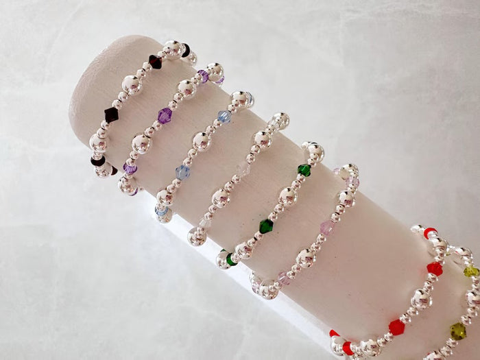 The Silver Crystal Birthstone Collection