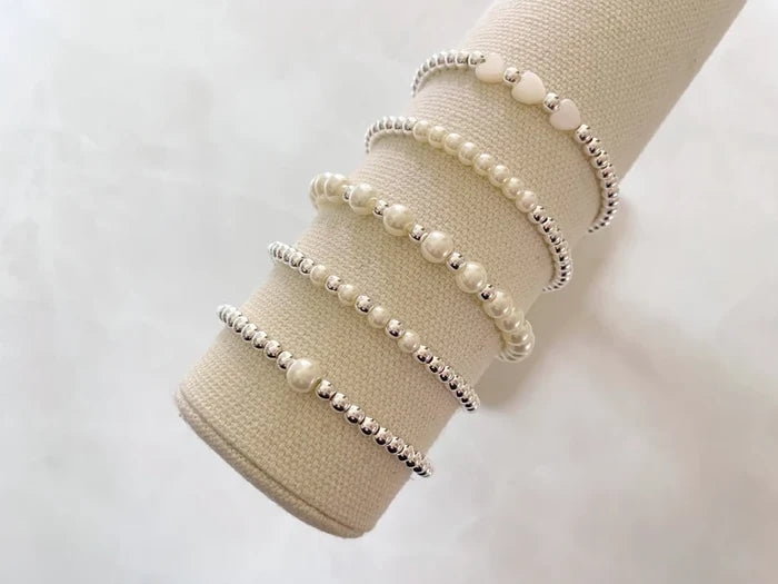 The Silver Pearl Stacking Collection