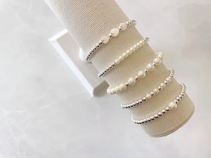 The Silver Pearl Stacking Collection