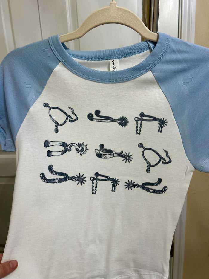 The Spurs Baby Tee (Blue)