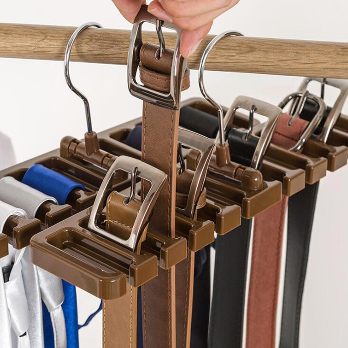 Tie Hanger Wardrobe Belt Rotating Organizer Rack
