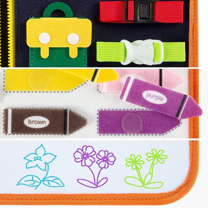 Toddler Busy Board Intelligence Learning Toys Sensory Montessori Kids Toy