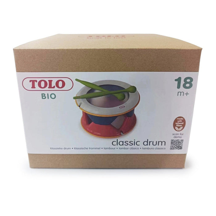 Tolo Toys Bio Classic Drum Musical Toy for Babies and Toddlers Sensory Play