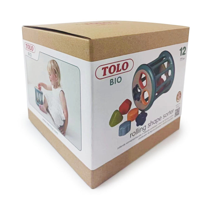 Tolo Toys Organic Rolling Shape Sorter Toy Educational Activity for Toddlers