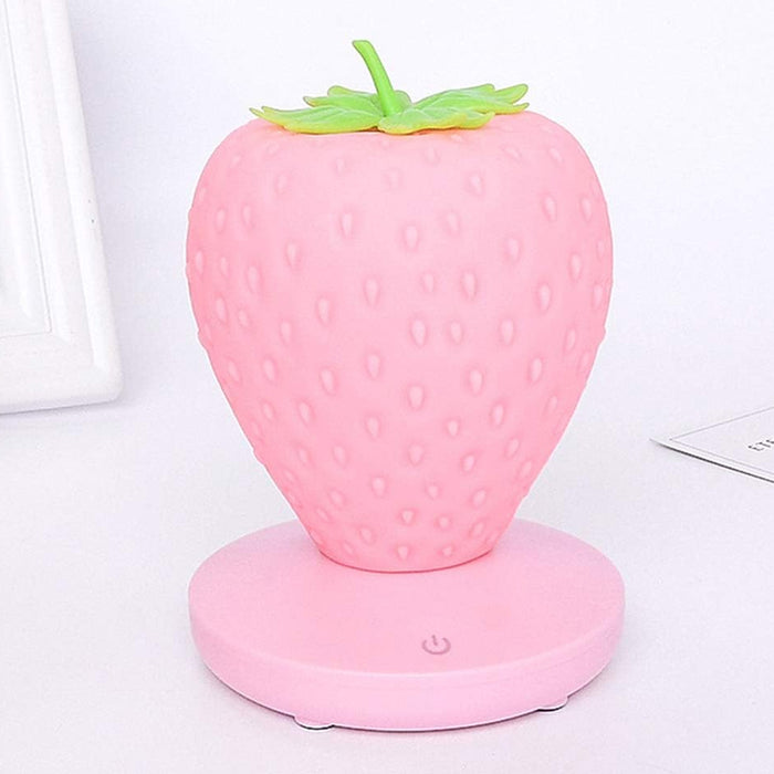 Touch Sensor Strawberry Children’s LED Night Lamp- USB Rechargeable