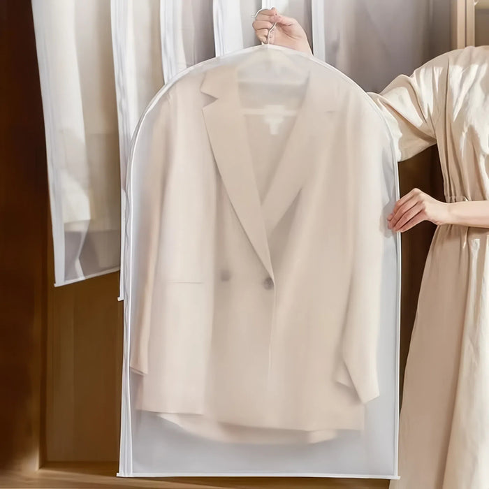 Transparent Hanging Dust Cover for Clothes Zippered Wedding Dress & Suit Storage Bag