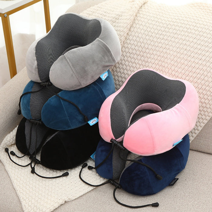 Travel Comfort U-Shaped Memory Foam Neck Pillow