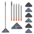 CLEANFOK Triangular Window Wall Cleaner Mop - High Reach Cleaning Made Easy