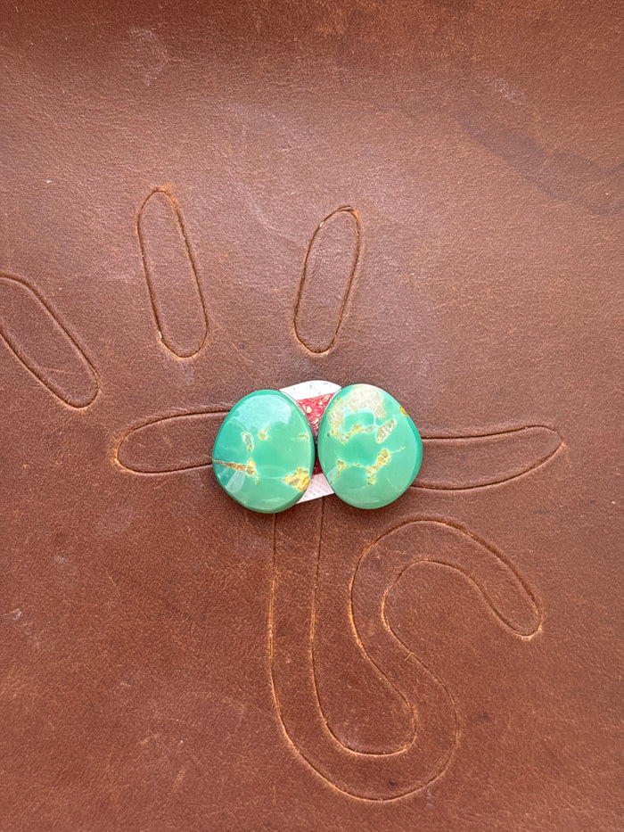 Turquoise Earrings Cabochon Set